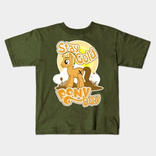 Stay Gold Pony Boy Kids T-Shirt